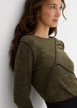 Langarmshirt aus softem Viskose-Mix