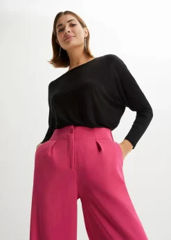 Langarmshirt aus softem Viskose-Mix