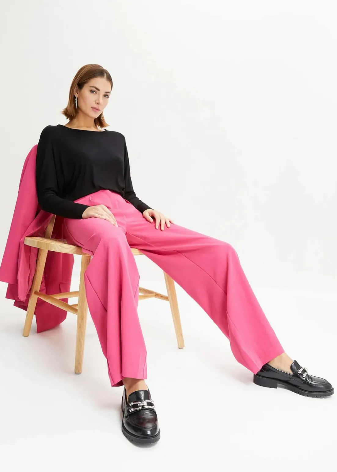 Langarmshirt aus softem Viskose-Mix