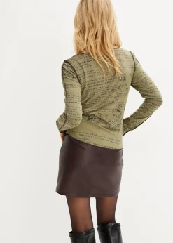 Langarmshirt aus softer Viskose