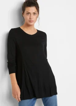 Langarm-Shirt aus softer Viskose