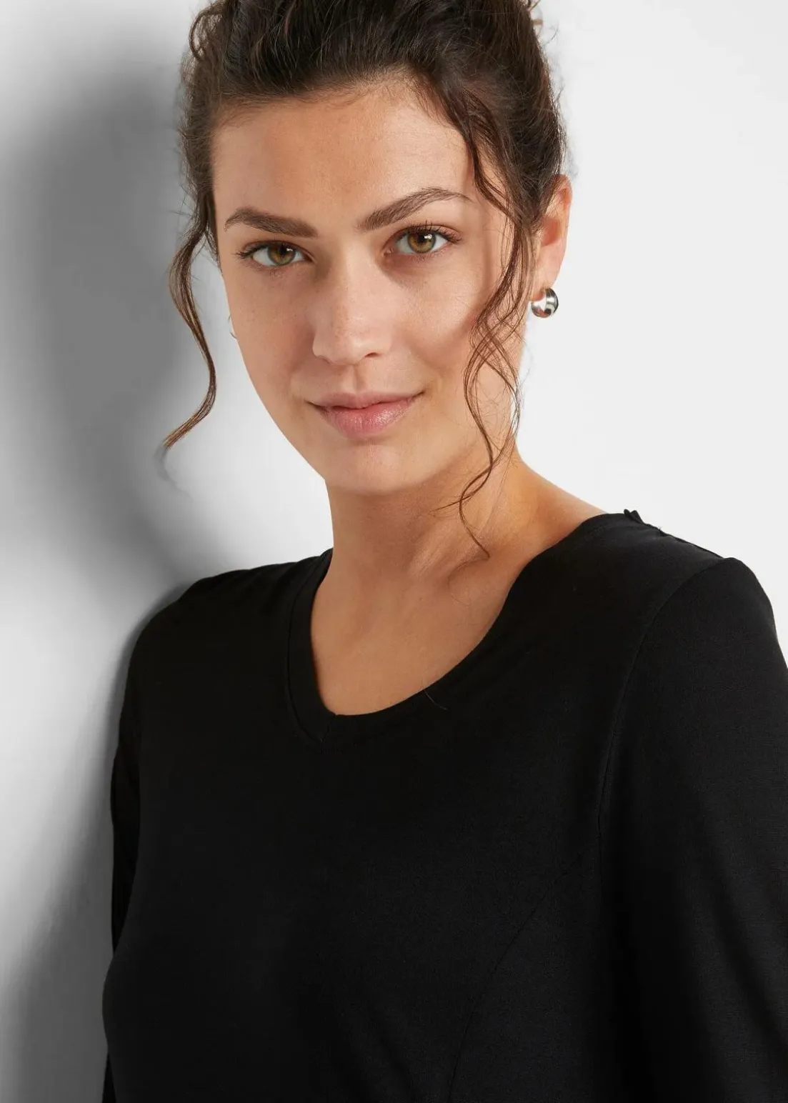 Langarm-Shirt aus softer Viskose