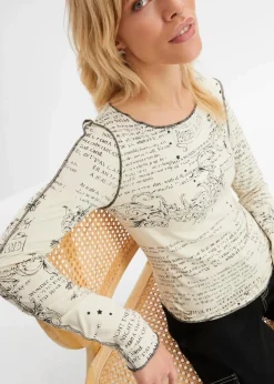 Langarmshirt aus softer Viskose