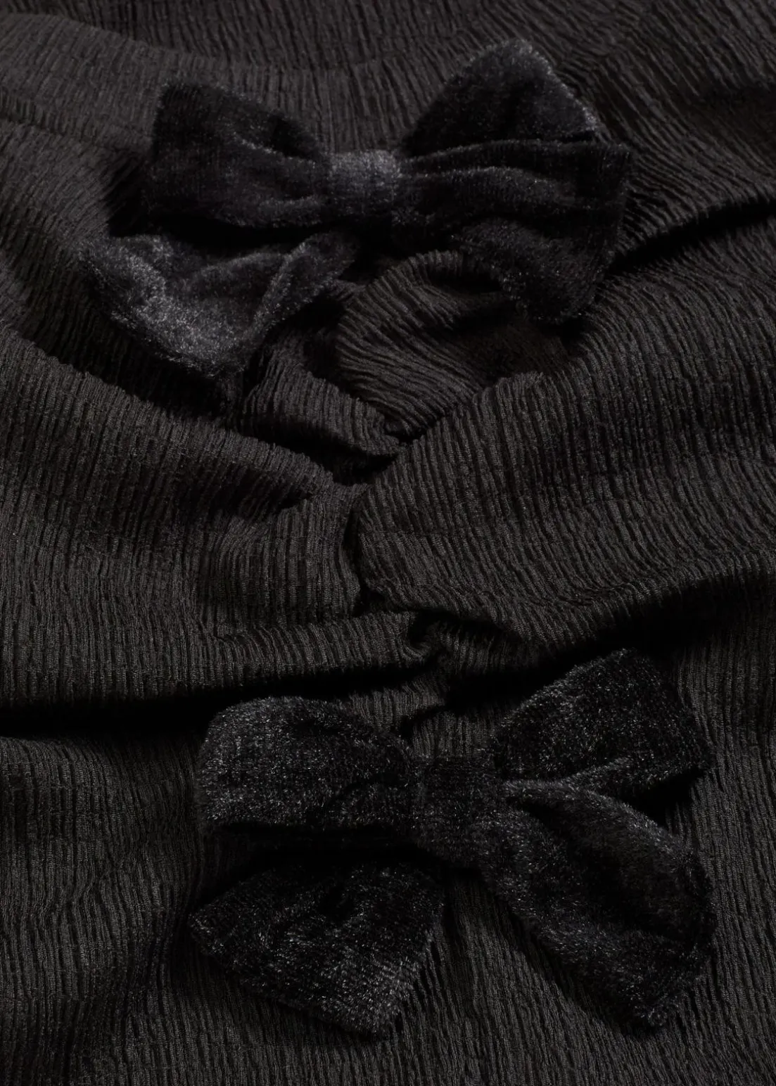 Langarmshirt aus strukturiertem Crêpe