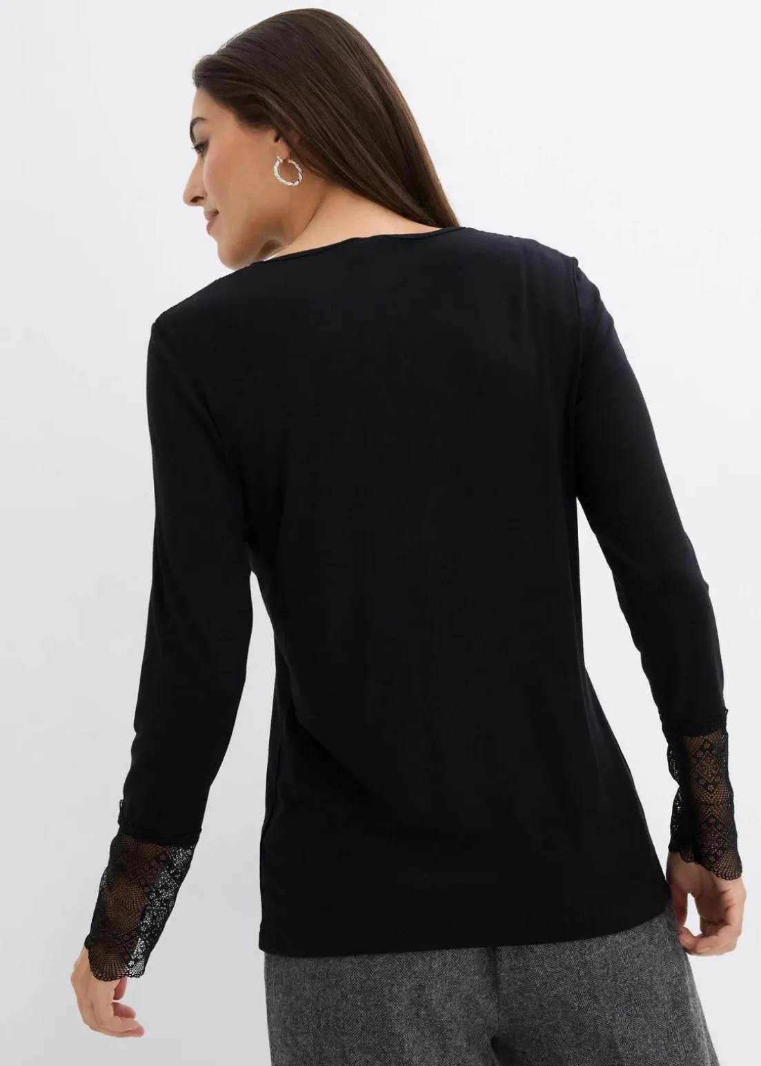 Langarmshirt aus Viskose