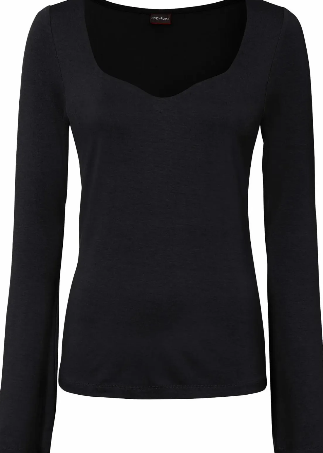 Langarmshirt aus Viskose-Mix