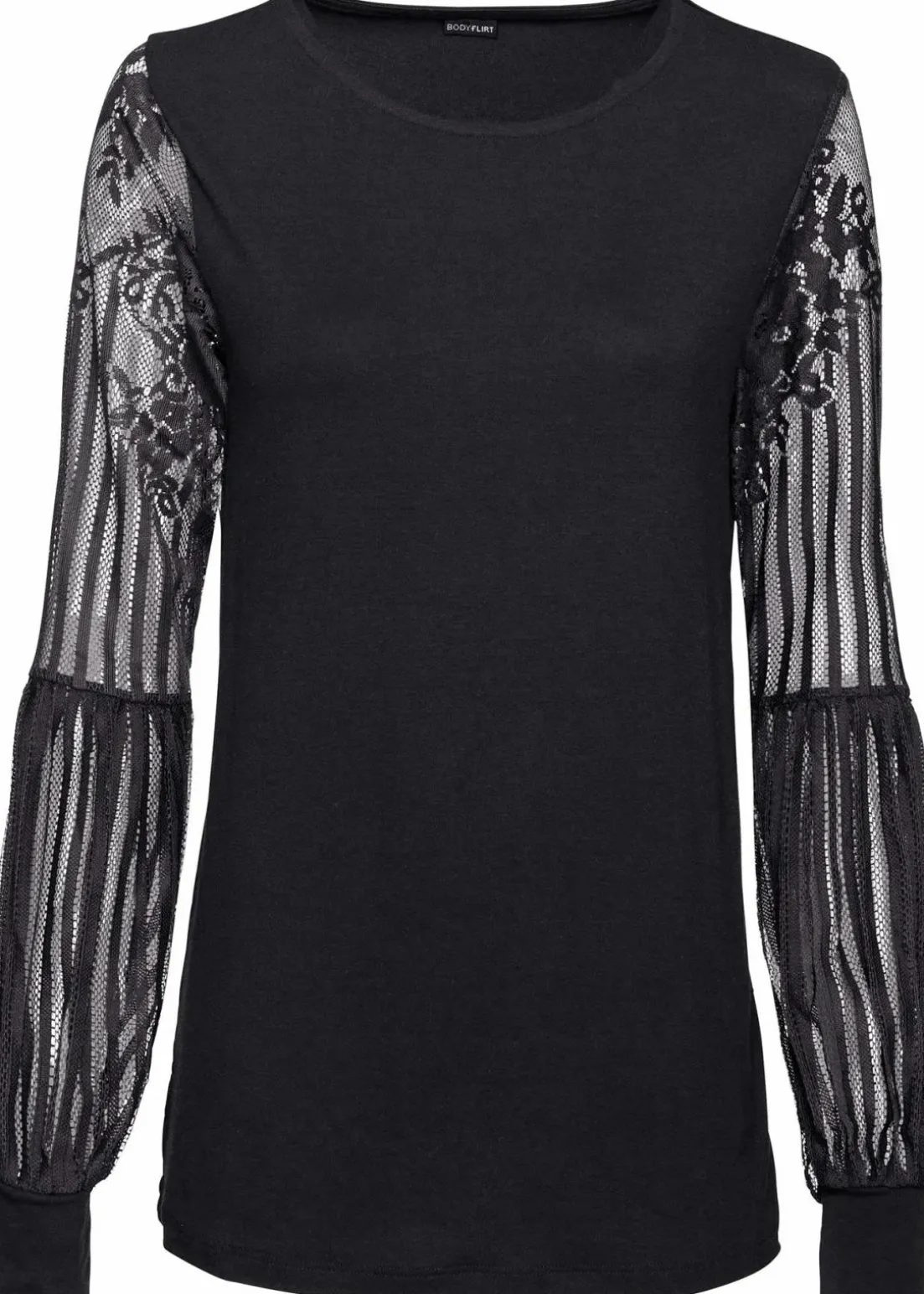 Langarmshirt aus Viskose-Mix