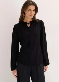 Langarmshirt aus Viskose-Mix