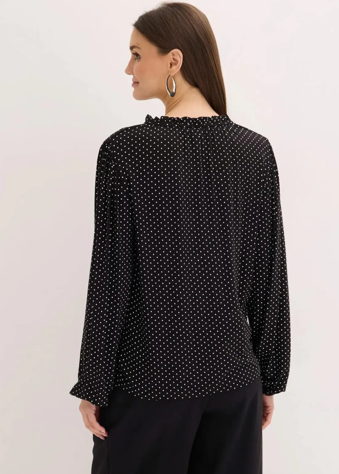 Langarmshirt aus Viskose-Mix