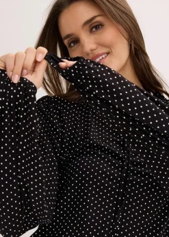 Langarmshirt aus Viskose-Mix