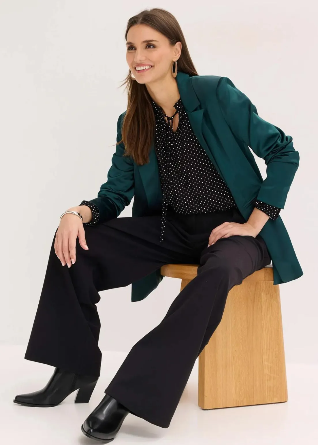 Langarmshirt aus Viskose-Mix