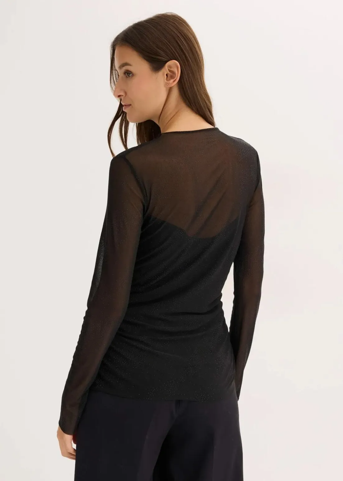 Langarmshirt aus zartem Mesh