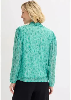 Langarmshirt aus zartem Mesh