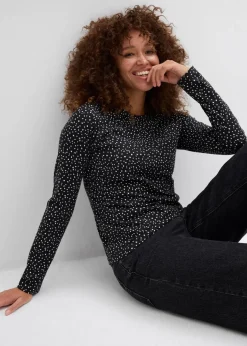 Langarmshirt (2er Pack) aus Baumwoll-Elasthan Mix