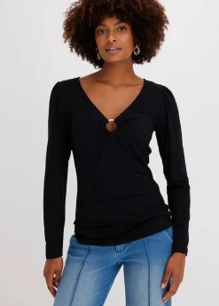 Langarmshirt mit Accessoire