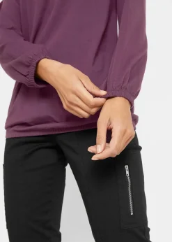 Langarmshirt mit Gummizug aus reiner Baumwolle