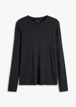Langarmshirt mit Mesh