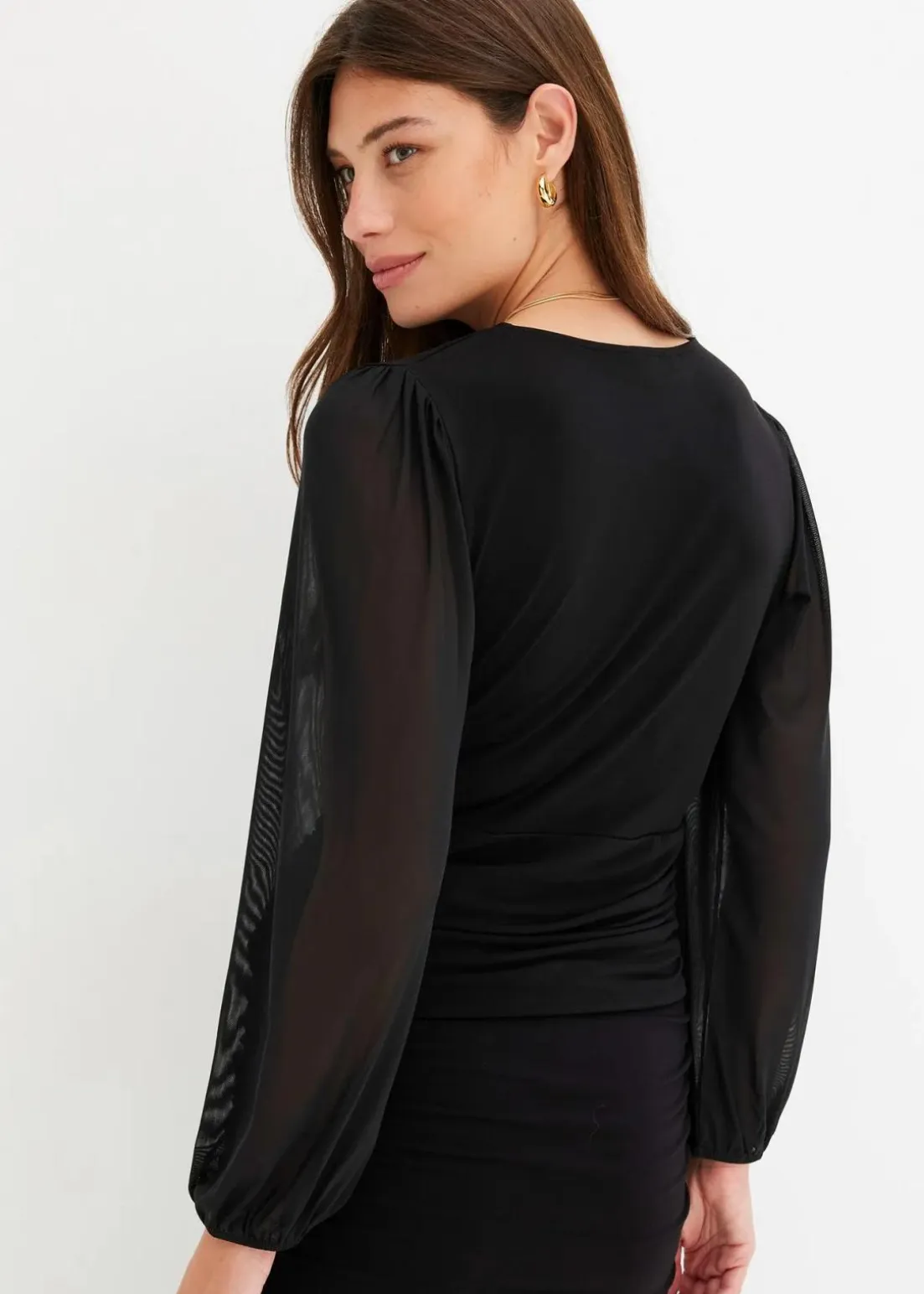 Langarmshirt mit Mesh