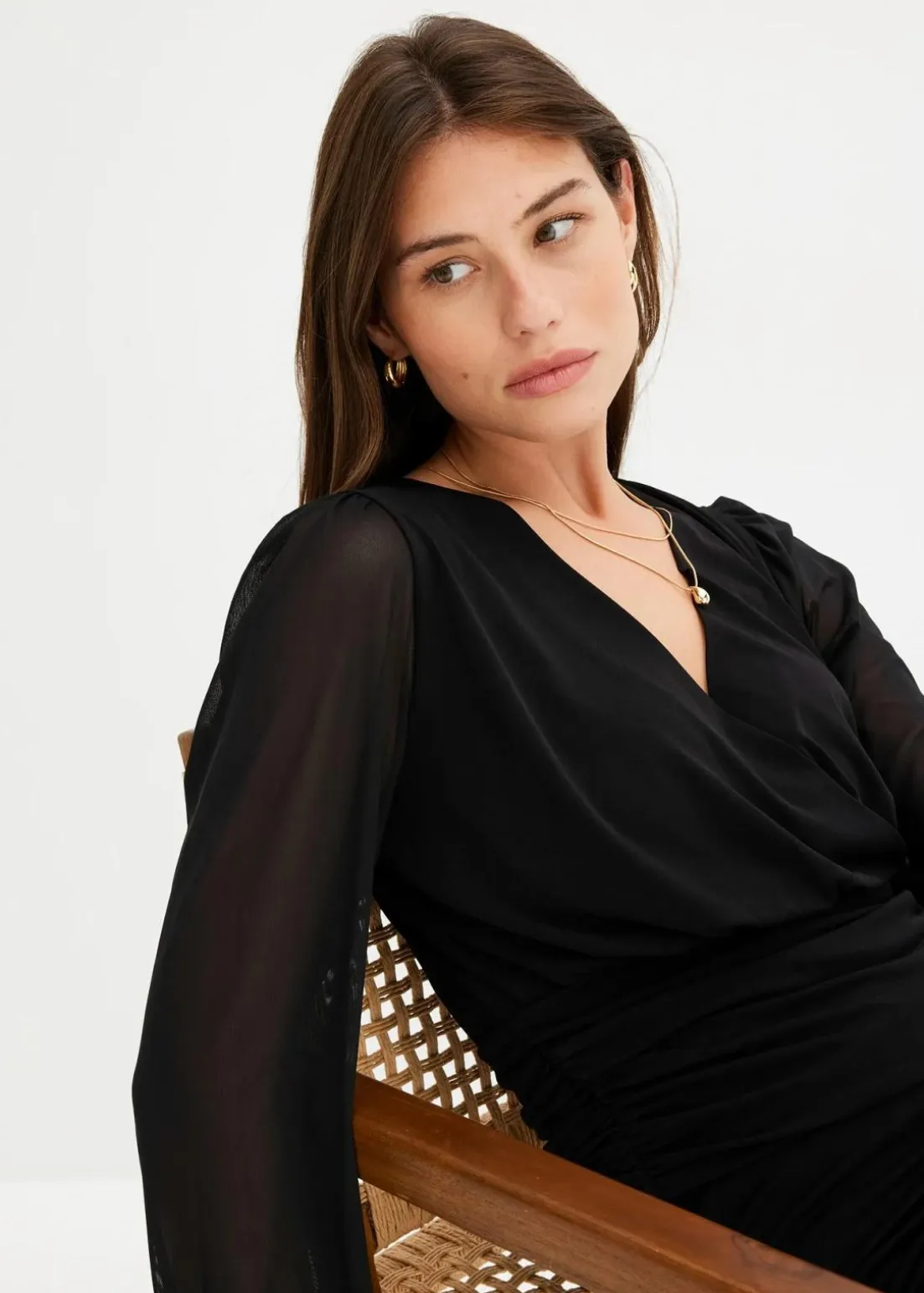 Langarmshirt mit Mesh