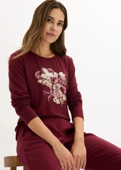 Langarmshirt mit Pailletten