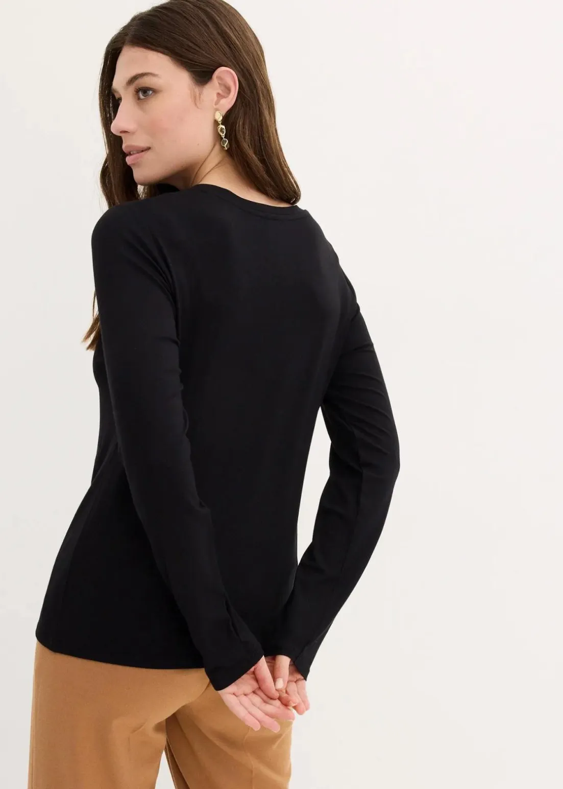 Langarmshirt mit Pailletten