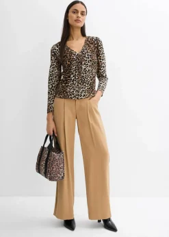 Langarmshirt mit Raff-Details