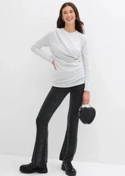 Langarmshirt mit Raffungen