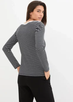 Langarmshirt mit reiner Bio-Baumwolle