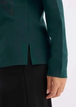 Langarmshirt mit Rosendruck