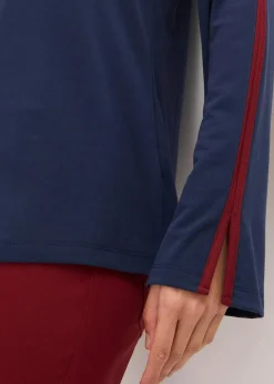 Langarmshirt mit Schlitz