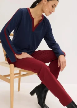 Langarmshirt mit Schlitz