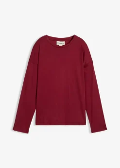 Langarmshirt mit Seidenanteil