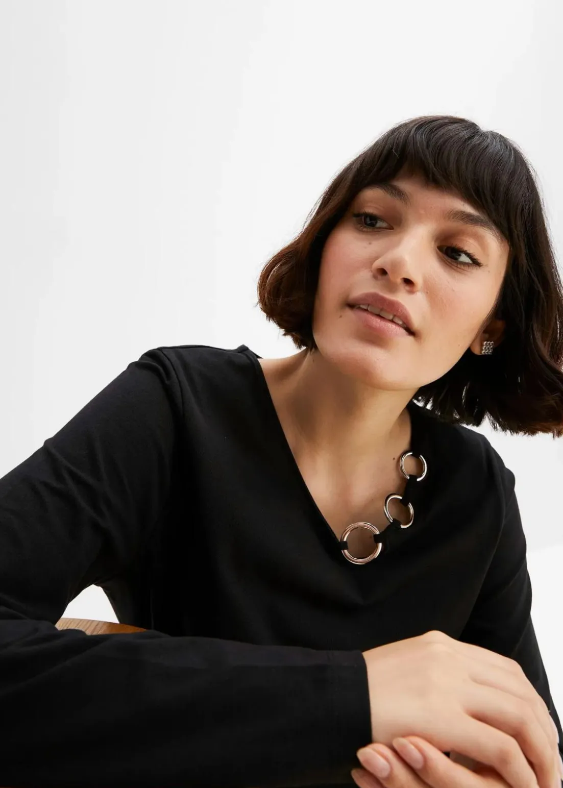 Langarmshirt mit Ösen