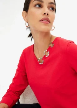 Langarmshirt mit Ösen