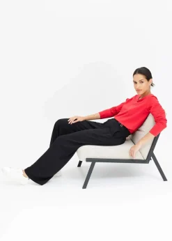 Langarmshirt mit Ösen