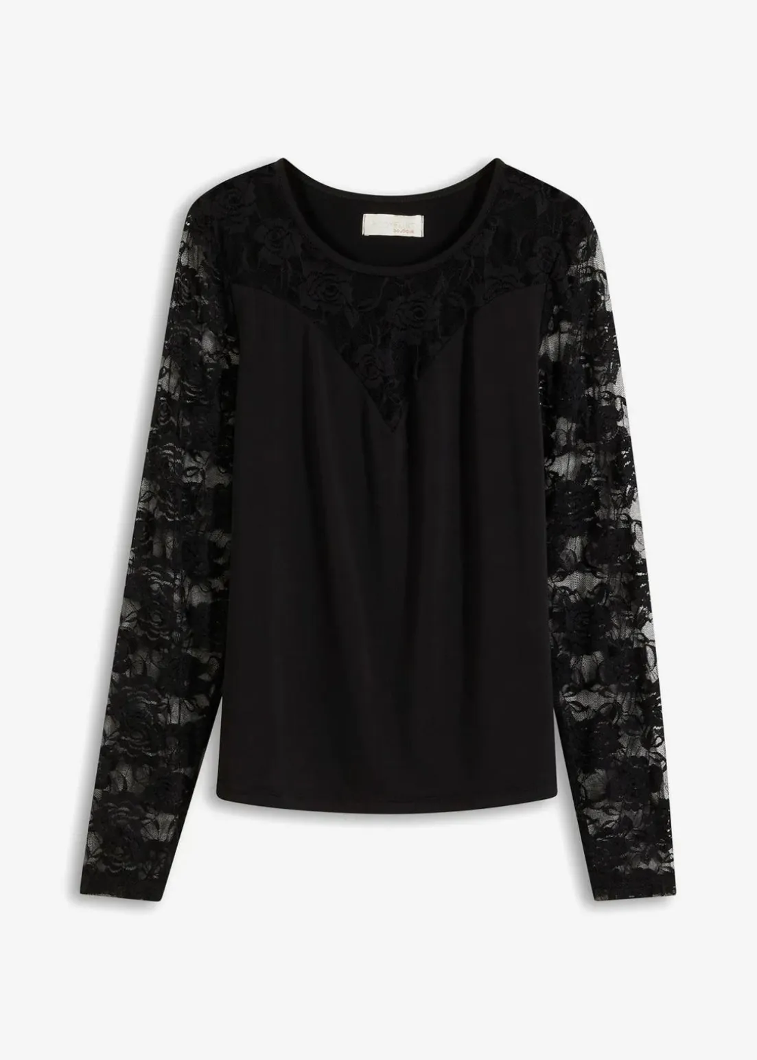 Langarmshirt mit Spitze