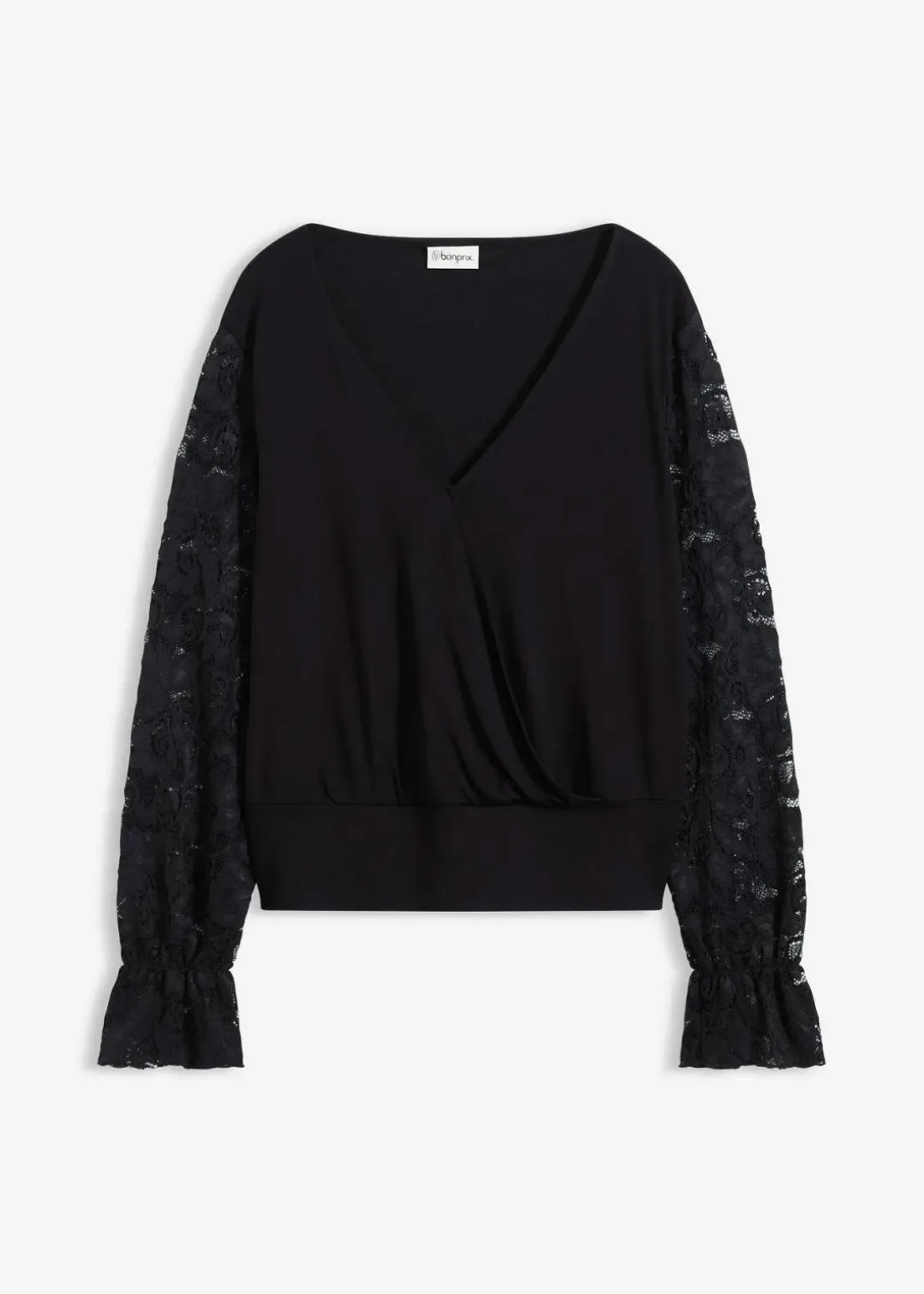 Langarmshirt mit Spitze