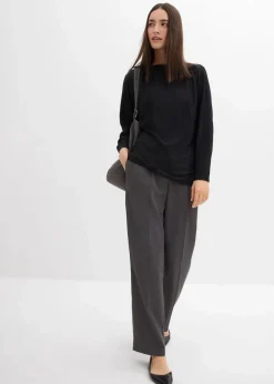 Langarmshirt mit Struktureffekt