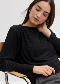 Langarmshirt mit Struktureffekt