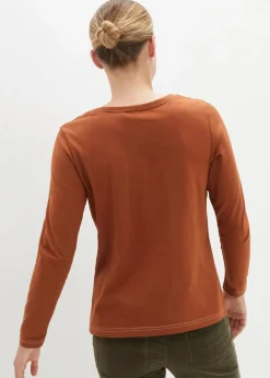 Langarmshirt mit Zierknöpfen