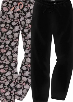 Lange Pyjamahose aus reiner Bio-Baumwolle(2er Pack)