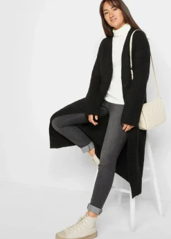 Lange Strickjacke