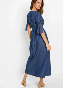 Langes Jeanskleid