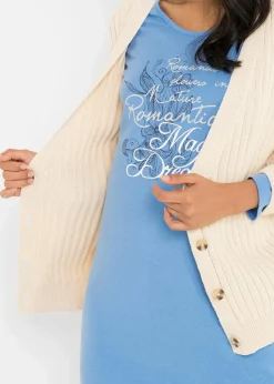 Langes Nachthemd aus reiner Bio-Baumwolle