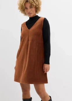 Latzkleid aus Jerseycord