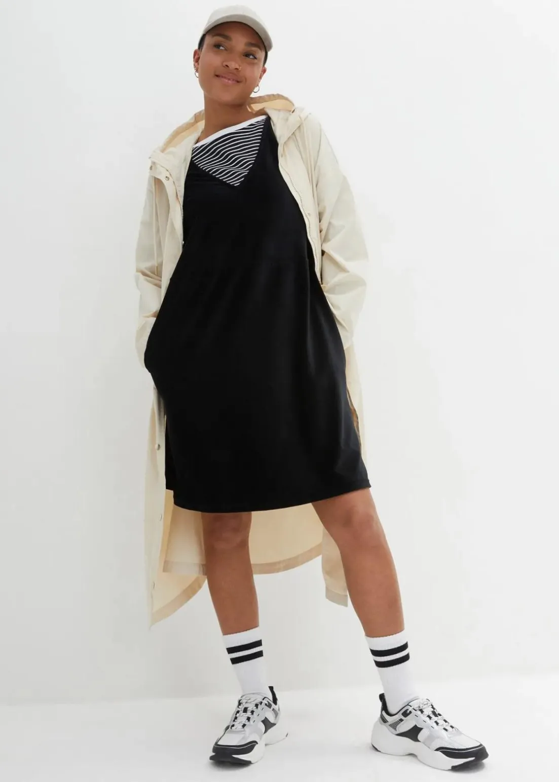 Latzkleid aus Jerseycord