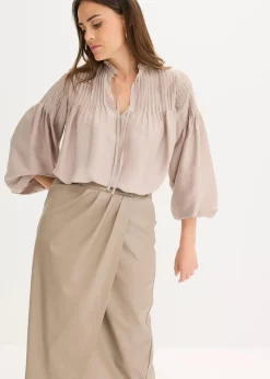 Lederimitat Midi-Wickelrock