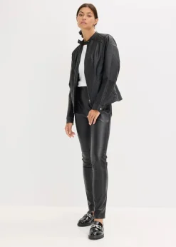 Lederimitat-Hose im Punto di Roma Mix