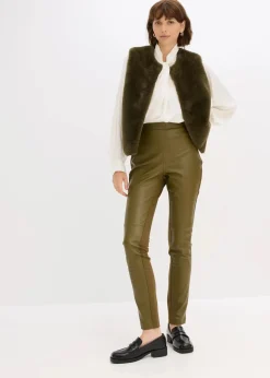 Lederimitat-Hose im Punto di Roma Mix