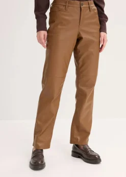 Lederimitat-Hose mit Bequembund